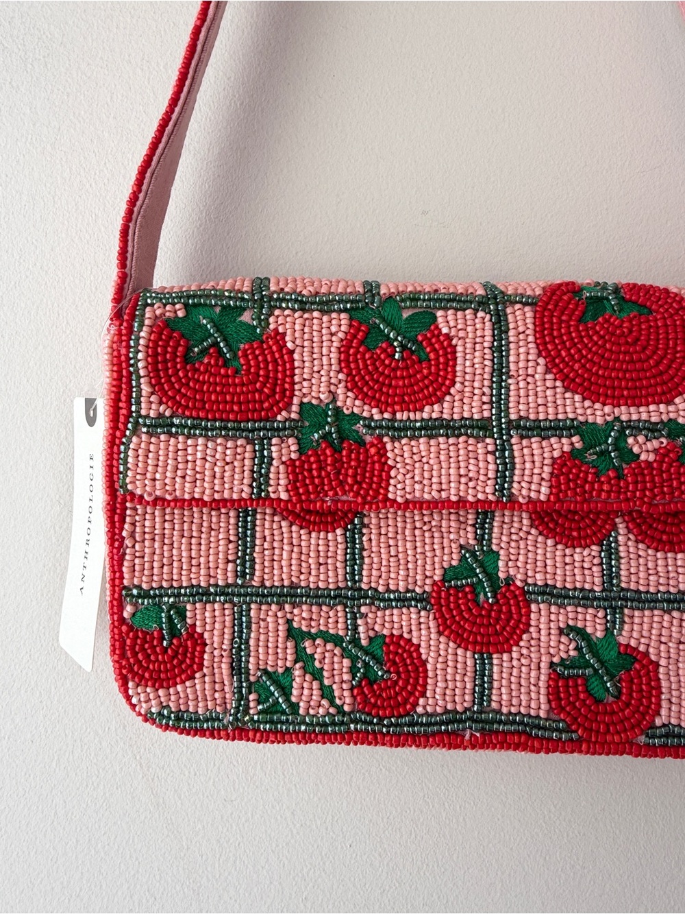 Anthropologie Fiona Beaded Bag: Food & Drink Edition NWT - Picture 5 of 6